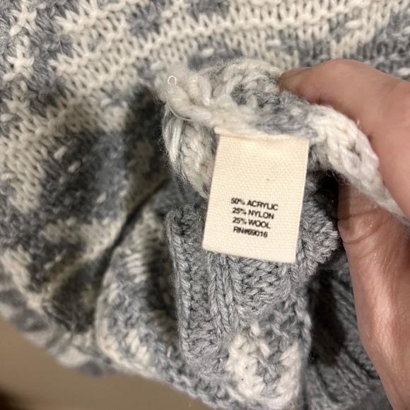 Ruff Hewn Wool Blend Cozy Pullover Sweater Size Medium Fisherman Chunky - Picture 4 of 5